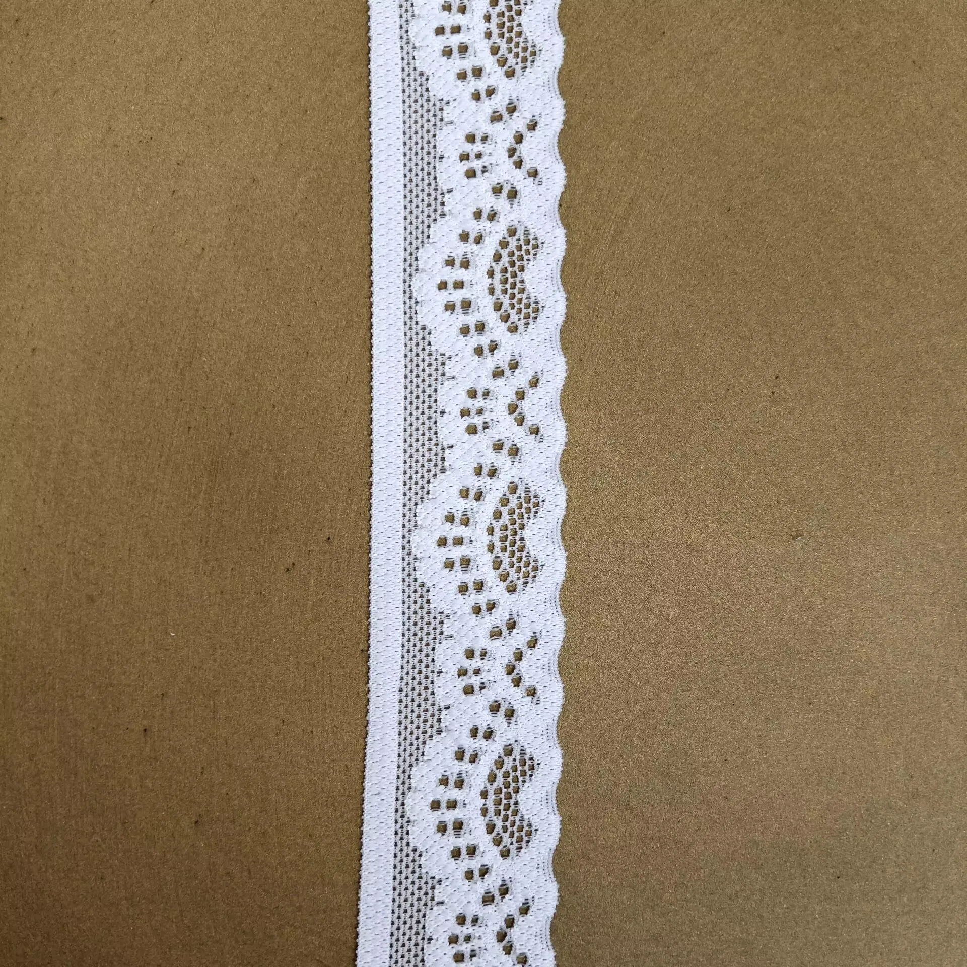 5 야드 화이트 레이스 리본 수용성 자수 레이스 탄성 리본 트림 원단 바느질 의류 액세서리 수제 DIY 공예품