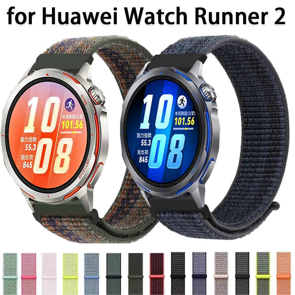 Sports Nylon Loop Strap, 20mm 22mm, Universal Smartwatch Band Bracelet