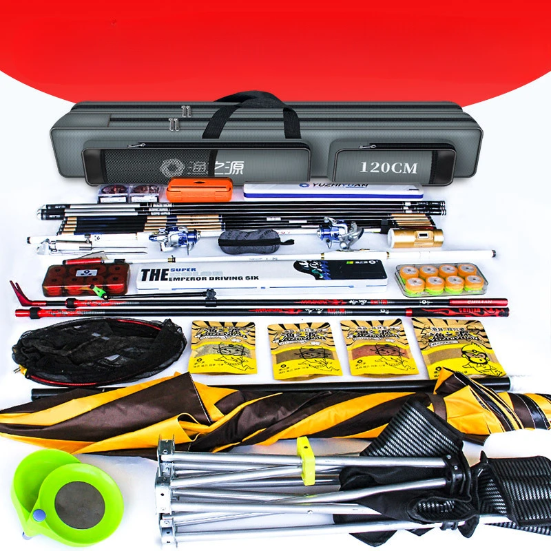 Fishing Bag Fishing Rod Gear Lightweight Multifunctional Double-layer Large Capacity Thick Belly