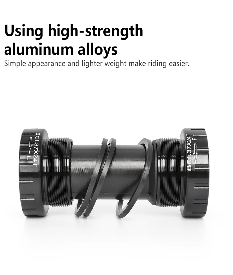 Description Picture 6 of itemMTB Bicycle Bottom Bracket Hollow Thread 68-73mm Universal Mountain Bike Axle Bearing Aluminum Alloy Bottom Bracket