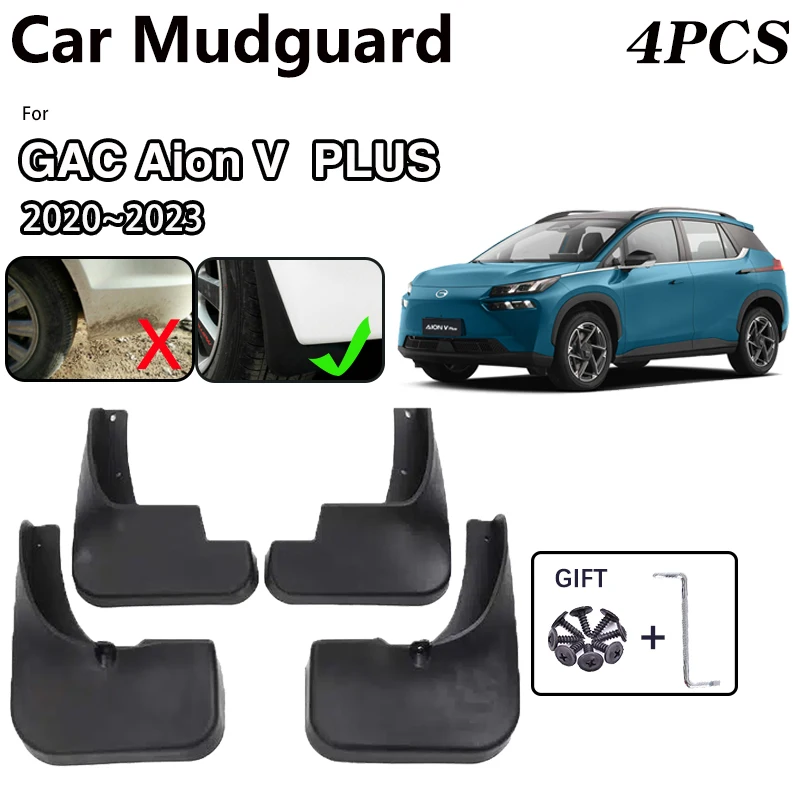 

MudFlaps For GAC Aion V 2021 Accessories New Energy Aion V PLUS 2023~2020 Front Mud Flaps Fender Mud Guards Splash Car Mudguards