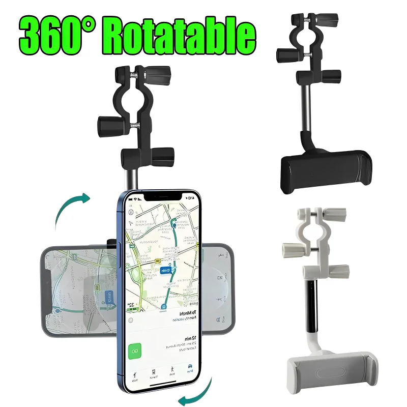 

Universal Car Mirror Phone Holder 360° Rotatable Retractable Cars Mount GPS Mobile Phone Stand for IPhone14 13 12