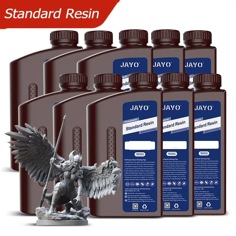 Resina Fotopolímero JAYO 1KG Para Impresoras 3D LCD - 405nm, Rápida Y De Alta Precisión