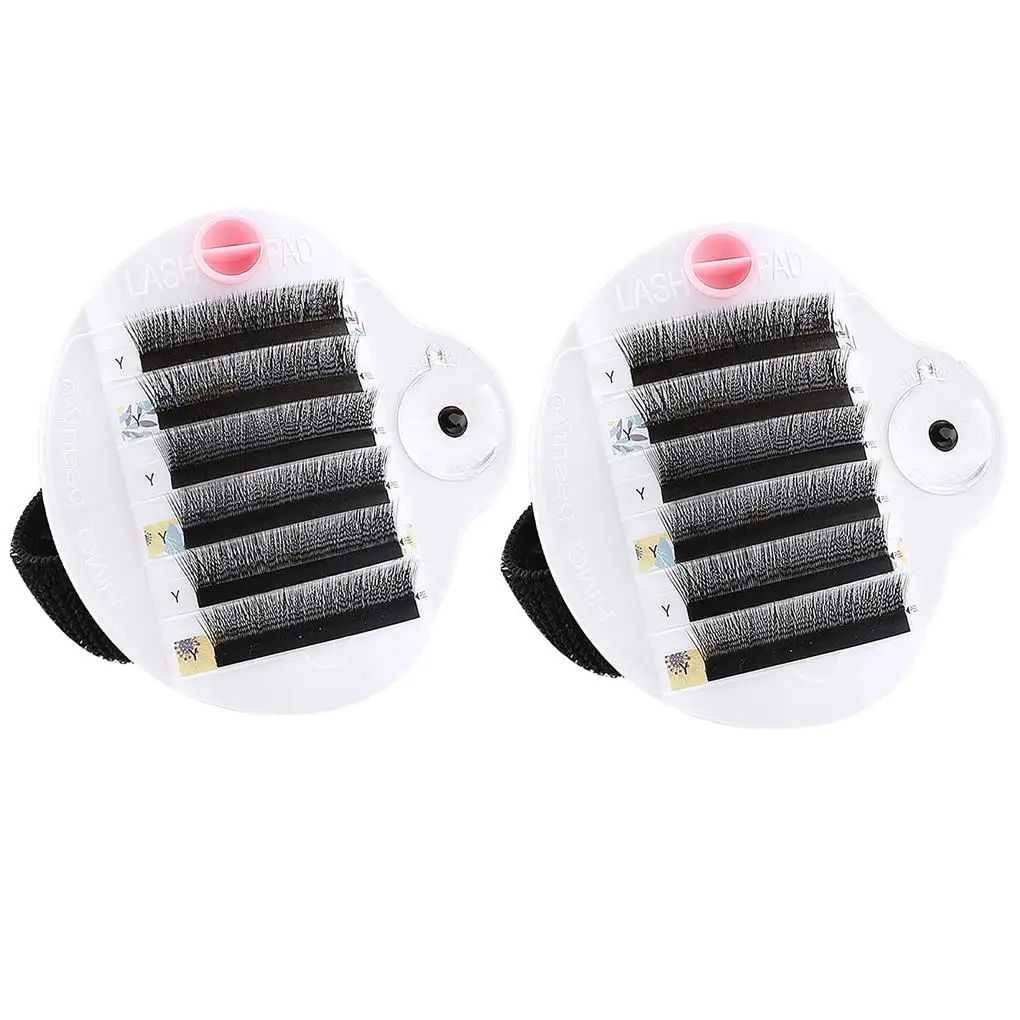 

2 Pieces Eyelash Extension Hand Plate Lash Eyelash Holder Glue Tools Pallet Lash Extension Tray with Adjustable Wrist