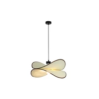Lampe en tissu Wine--Sabi, lustre rétro, style français, chambre à coucher, vent ancien, famille d'accueil, restaurant, salon, crème 6