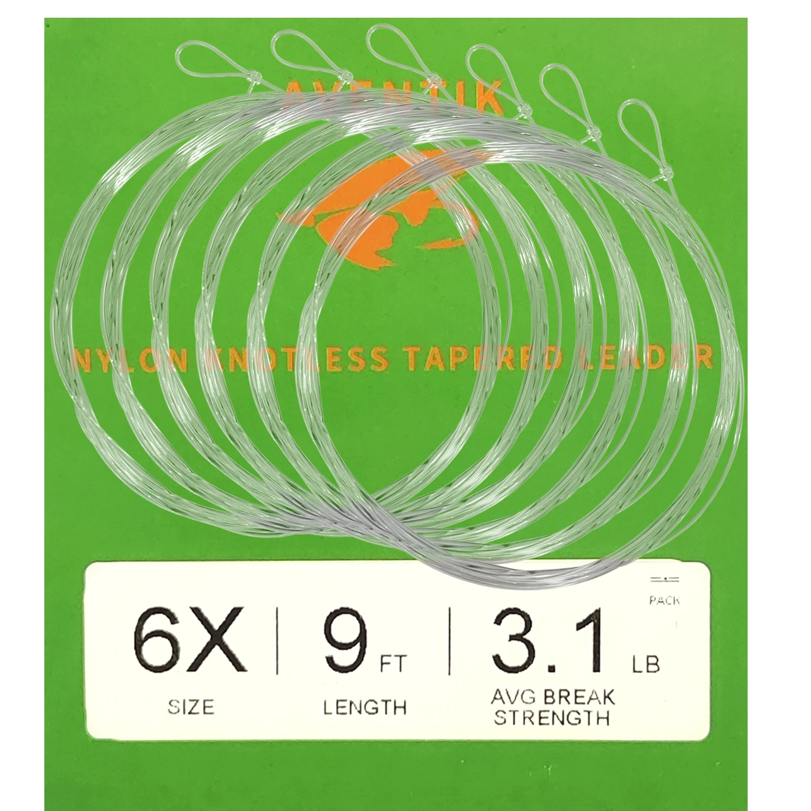 6PACK-Aventik Fly Fishing Tapered Leader Fly Line Pre-Tied Loop Tapered Fly  Leaders Fly Fishing 9FT/7.6FT - AliExpress