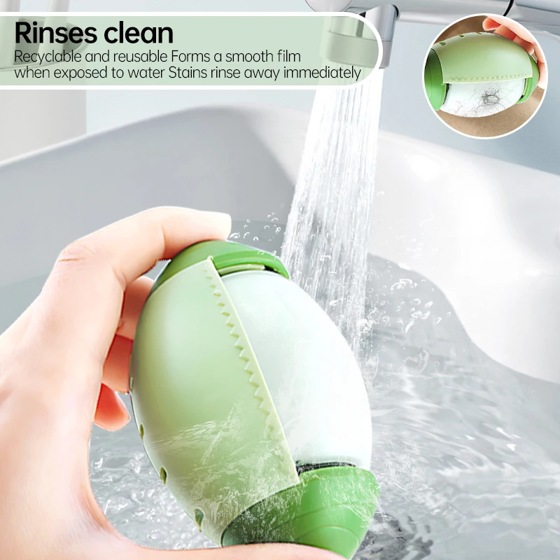 Washable Lint Remover Reusable High-Density TPR Silicone Roller for Home Car Office Pet Hair Removal Antibacterial Cleaning Tool 3