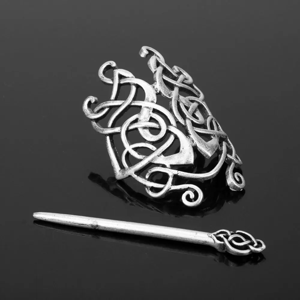 Props Alloy Chinese Style Hair Accessories Hanfu Hairpin Hairstyle Design Tool Ancient Style Hair Crown Celtic Knot Hair Stick