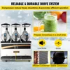 VEVOR 45L Commercial CoSlushy Machine Intelligent LED Control Panel Drink Dispenser Juicer Beverage Granizing Smoothie Maker 5