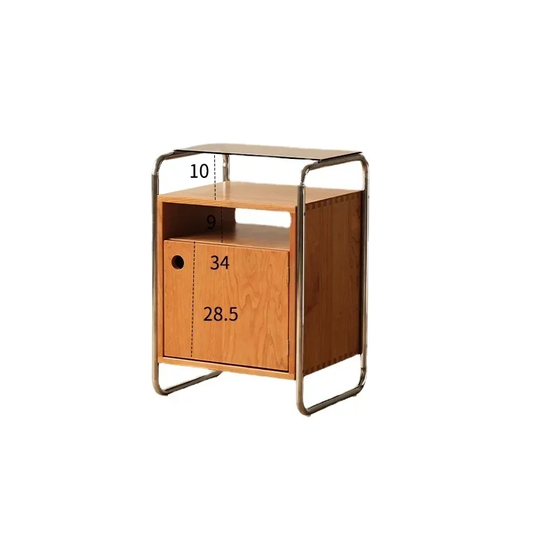 

Yyins Wind Ancient Furniture Retro Bedroom Locker Bedside Storage Cabinet