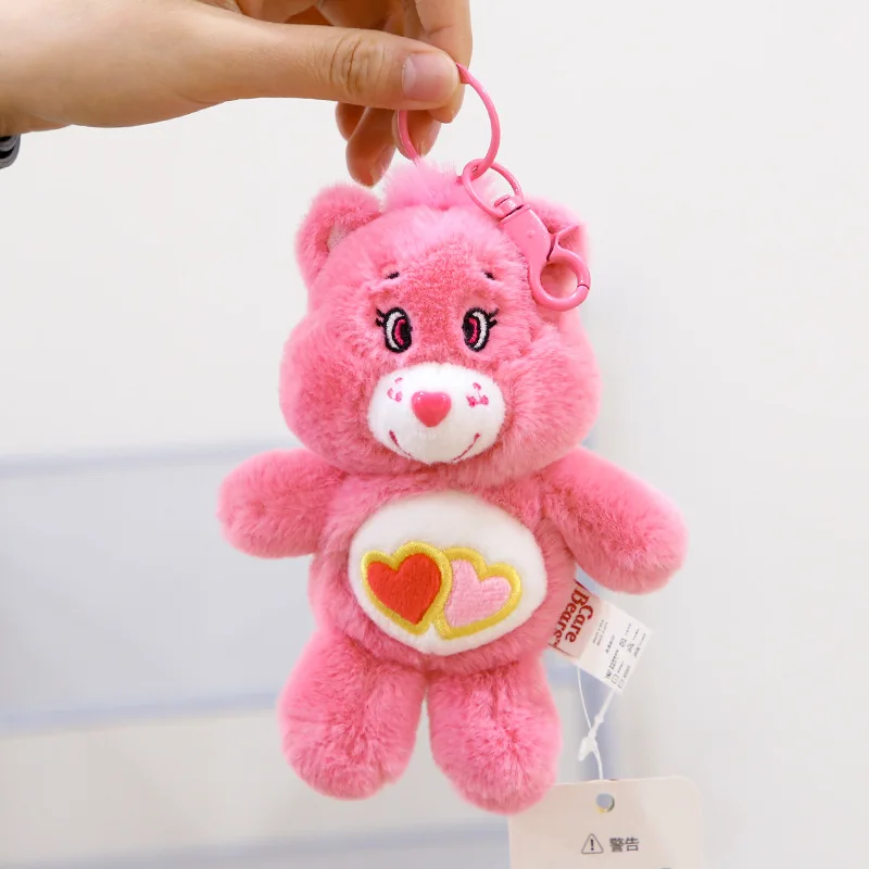 Sanrio Plush Carebears Raindown Bear Plush Anime Toy Keychain Bag Hanging Doll Accessories Children Gifts