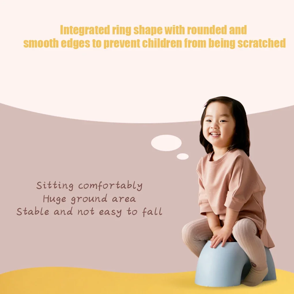 Children Stool Plastic Rainbow Shape Footstool Safety Kids Step Stool Seat For Living Room Indoor Furniture Children\'S Stool Toy