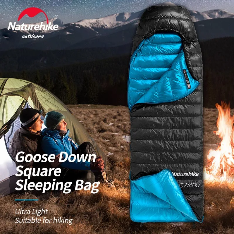 Naturehike Lightweight Goose Down Sleeping Bag Ultralight Hiking Camping Winter CW400