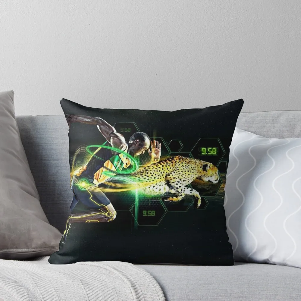 

Usain Bolt 1 Throw Pillow Cushion Cover For Sofa Pillowcases Cushion Covers Sofa