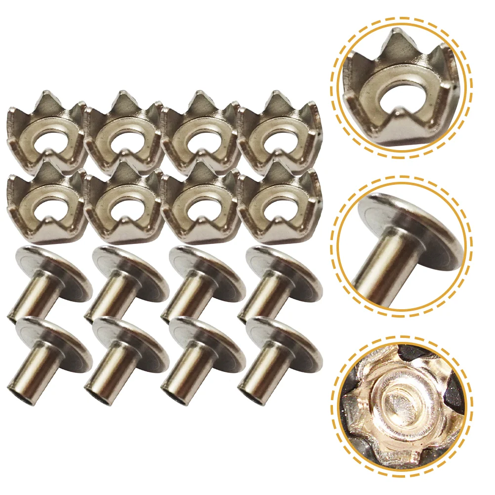 

100 Pcs Cleats Snowfield Crampon Steel Nail Shoes Ice Spikes Stainless