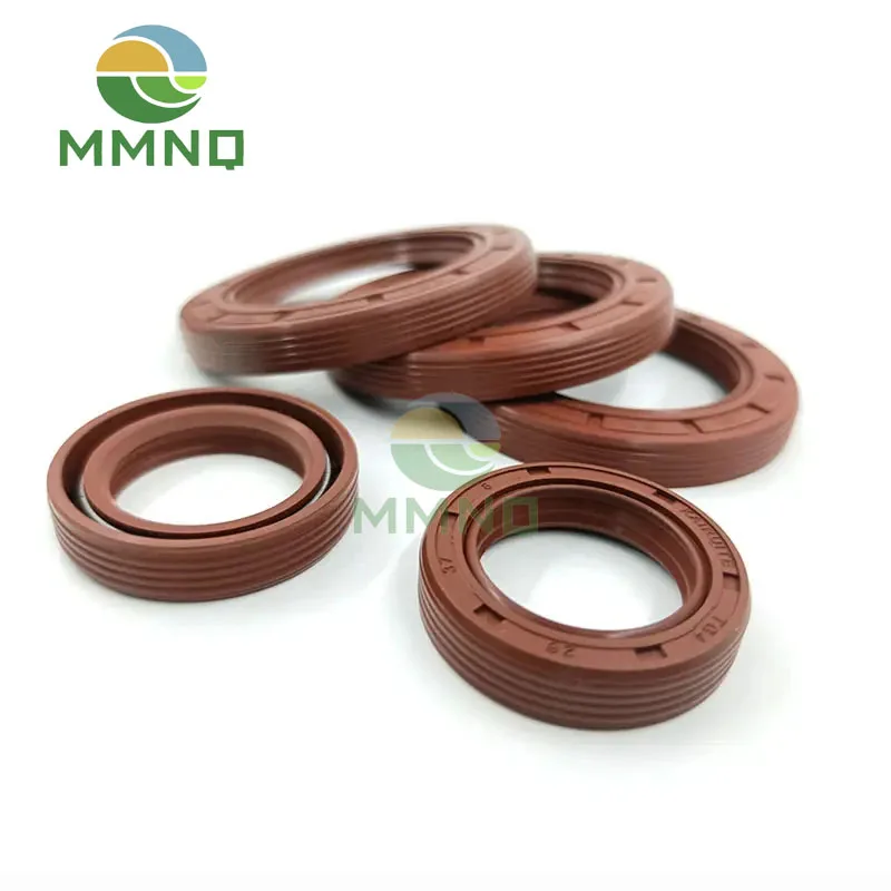 

Brown FKM Framework Oil Seal TC Fluoro Rubber Gasket Rings Cover Double Lip with Spring for Bearing ID*OD*THK 11/12/13/14/15MM