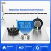 Gas Stove Double Stove Can Flip High Firepower Household Built-in Stove Tempered Glass Electronic Pulse Ignition 3