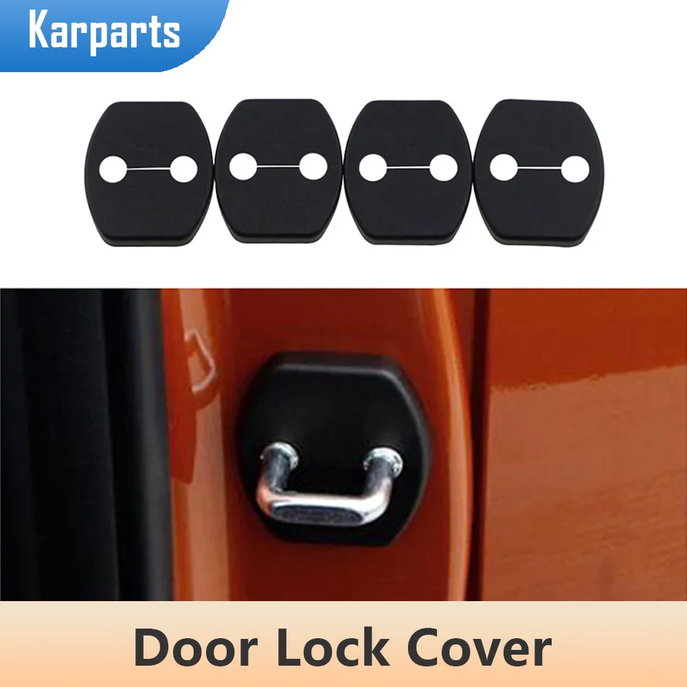 

4pcs/set ABS Car Door Lock Cover Protective Sticker for Hyundai Tucson Sonata Creta Ix25 Kona Solaris 2016 - 2019 Accessories