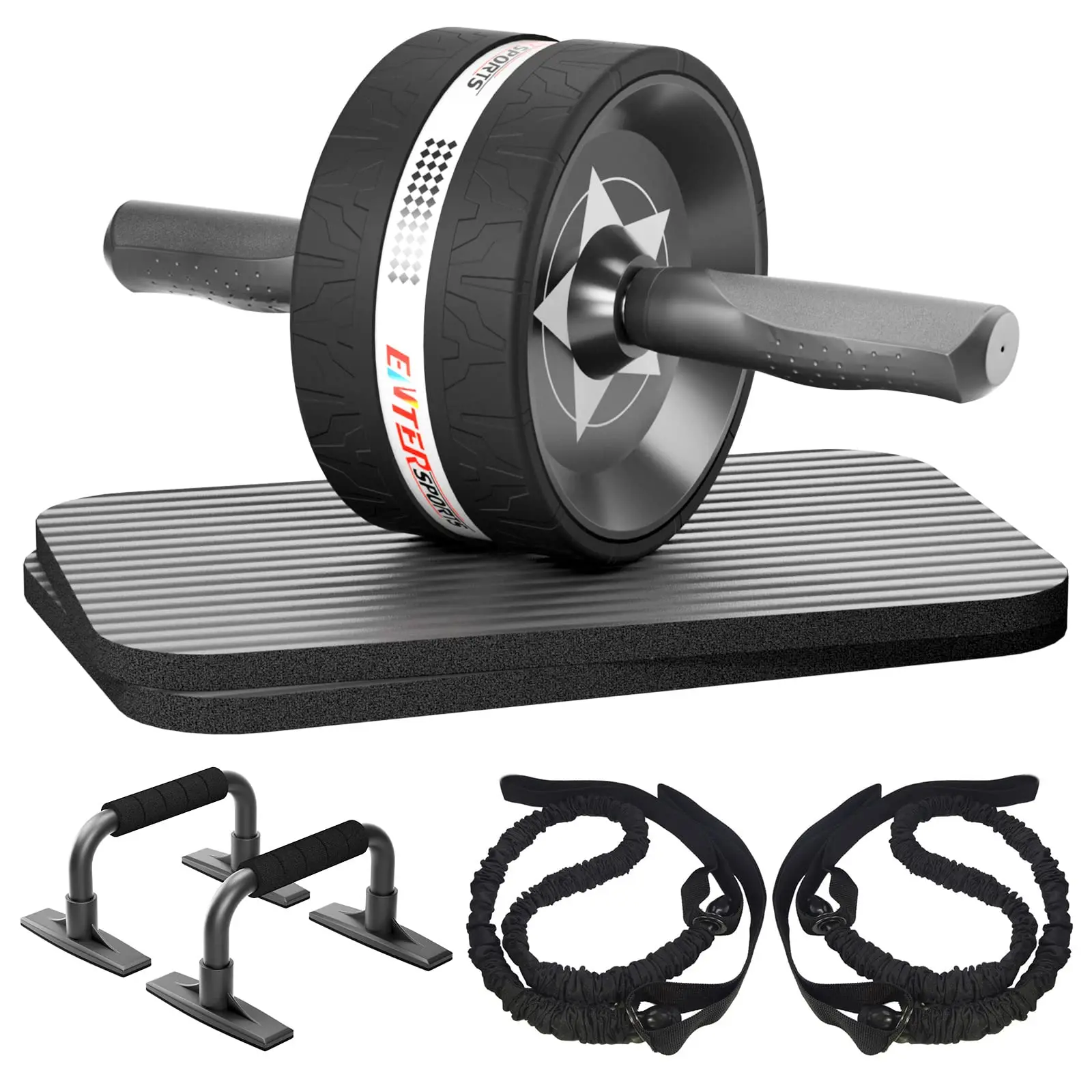 ab-roda-roller-kit-com-joelheira-bandas-de-resistencia-push-up-bars-alcas-grips-6-em-1-exercicio-roller-wheel-kit