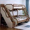 120x200 135x200 150x200 cm Modern luxury ash wood bunk bed 2 people Double loft bedroom beds full size bed frame furniture 1