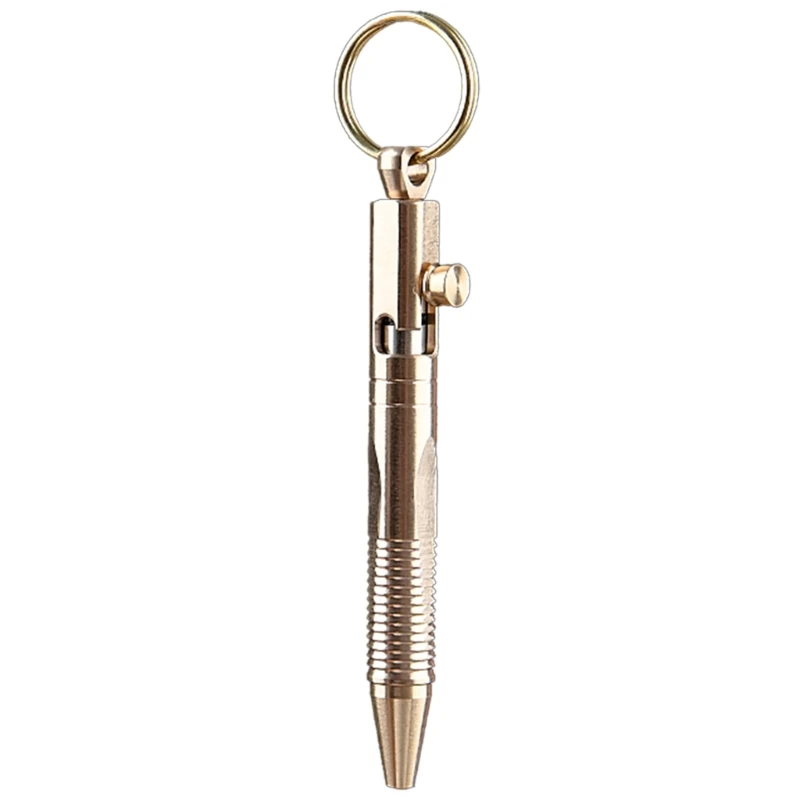 Brasses Gel Inks Pen 0.5mm Writing Business Short Writing Journalings Pocket Size School Office