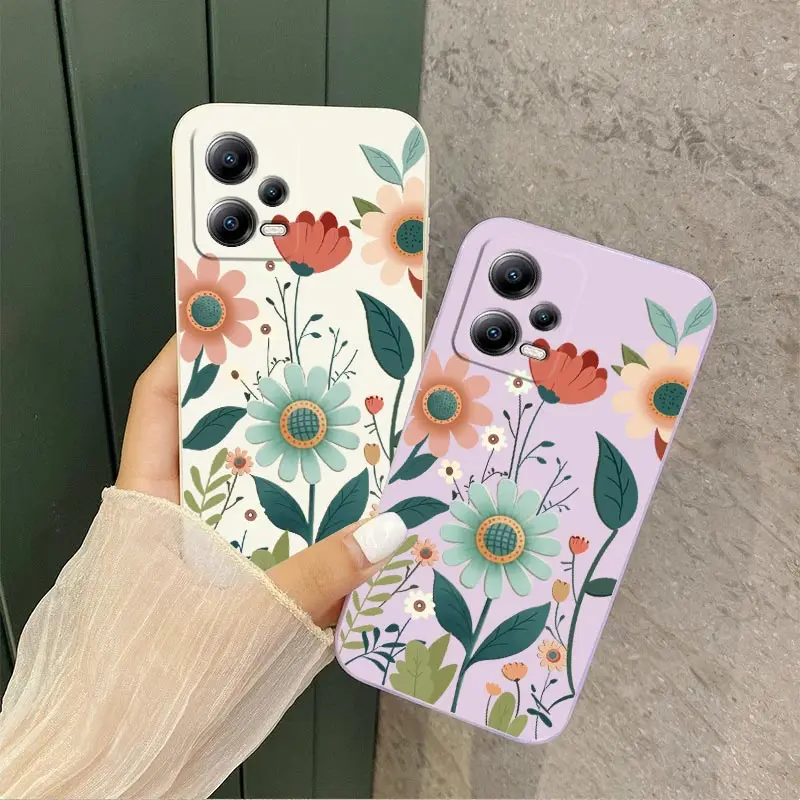 Gorgeous Flower Silicone Phone Case Cover