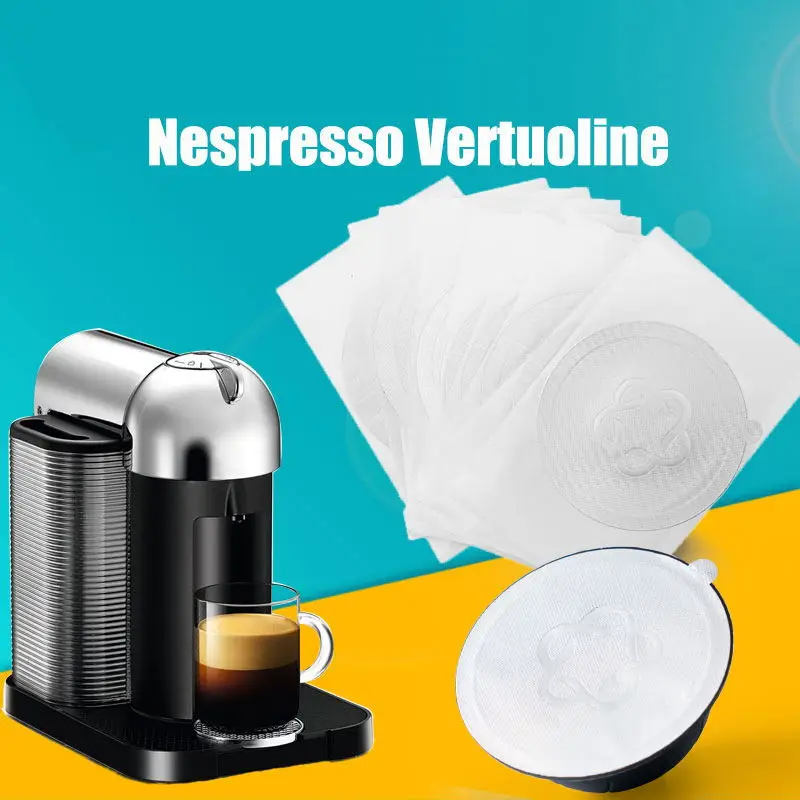 Disposible Nespresso Vertuoline Coffee Capsule Seals Foils Kits Cream Foam  Cafe Filter Lid Sticker For Nespresso Vertuo Pop Plus - AliExpress