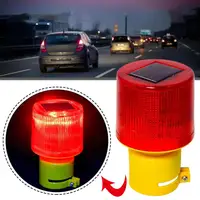 Lumière de secours solaire LED, tour de circulation solaire, grue, voyant d'avertissement, ampoule LED pour chantier de Construction, port, route, lampe Marine 1