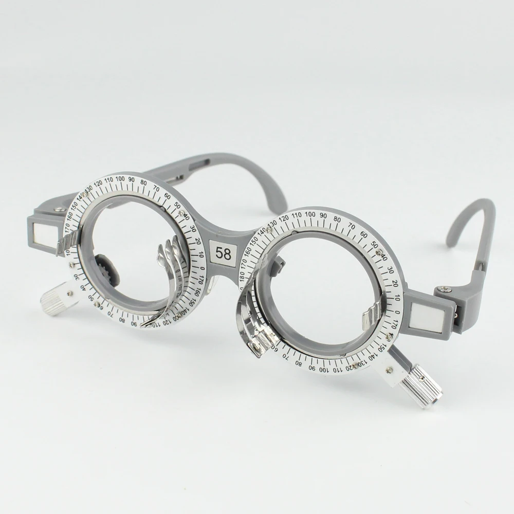 1pc Trial Frame Ophthalmic Trial Lens Frame Fixed PD Grey Color