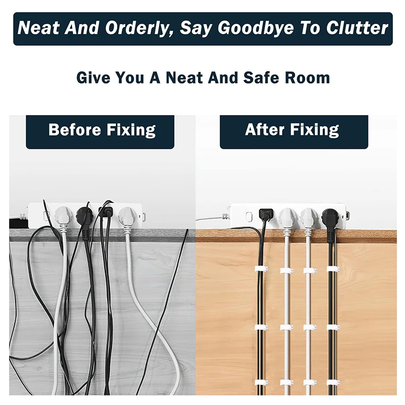 Cable Clips Steel Nails 10mm White Cord Clips Ethernet Cable Clips Wire Coax Cord Clips cable clip