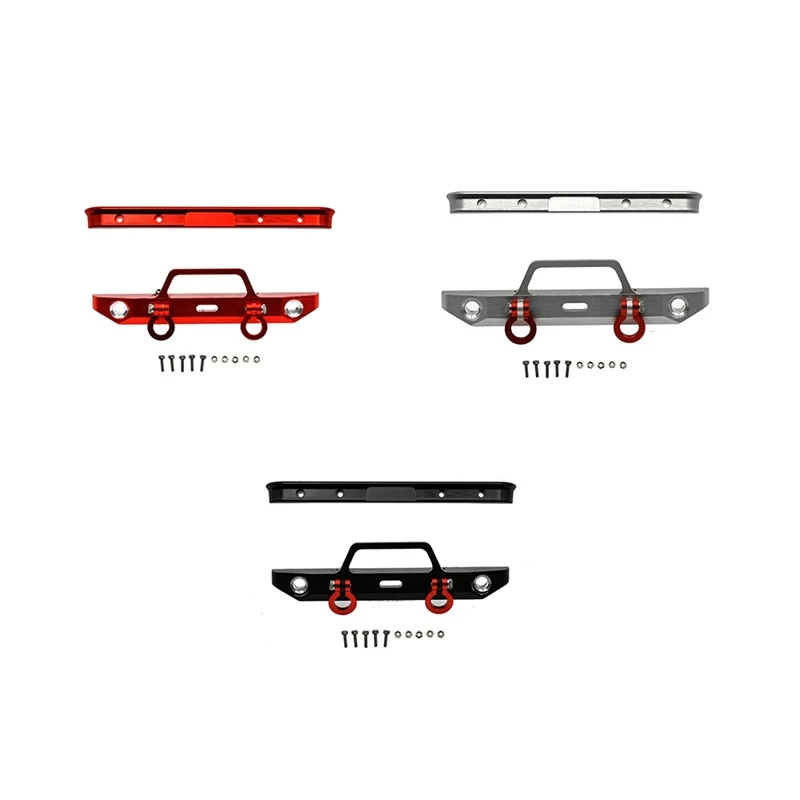 

Для Axial SCX24 AXI00001 Chevrolet C10 Frame 1/24 RC Crawler автомобиль металлический передний и задний бампер обновленные детали аксессуары