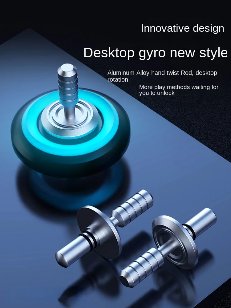 Fingertip Gyro Luminous Metal Alloy Smart Fidget Spinner Desk Hand Stress Relief Toys for Adults THE MACHINIST Free Shipping