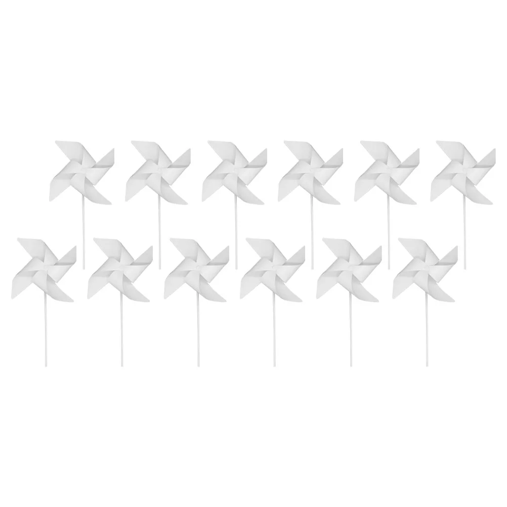 Children's Windmill Pinwheels DIY Drawing Decorate Graffiti Paper Windmills Painting Coloring Funny 12 Pcs