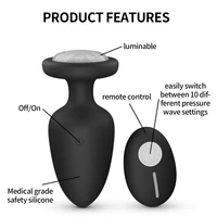 Anal Plug Vibrator LED APP Drahtlose Steuerung Butt Plug Prostata Vibrierender Massagegerät Masturbator Erwachsene Sex Spielzeug für Frauen Männer Homosexuell 3