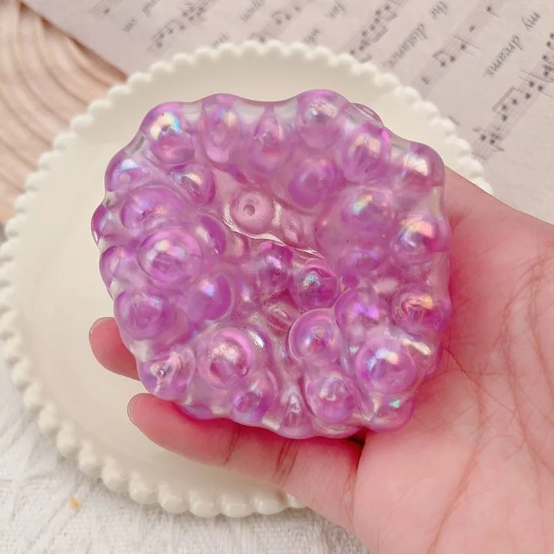 Pearl Squeeze Toy Ball Fidget Round Bead Stone Squishy Slow Rebound Toy Anti-stress Mochi Ball Relieves Stress Decompression Toy 6
