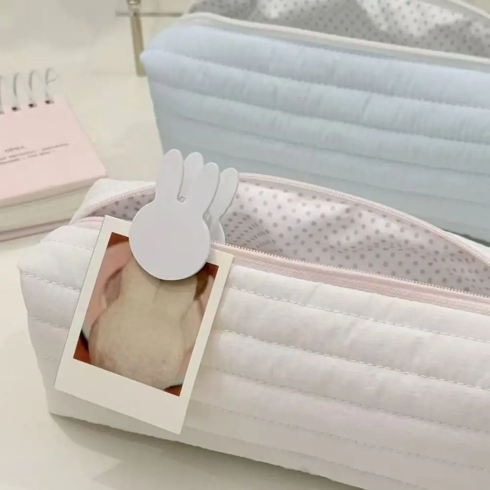 한국어 크림 컬러 연필 케이스 다기능 대용량 문구 보관 가방 문구 파우치 개학 선물