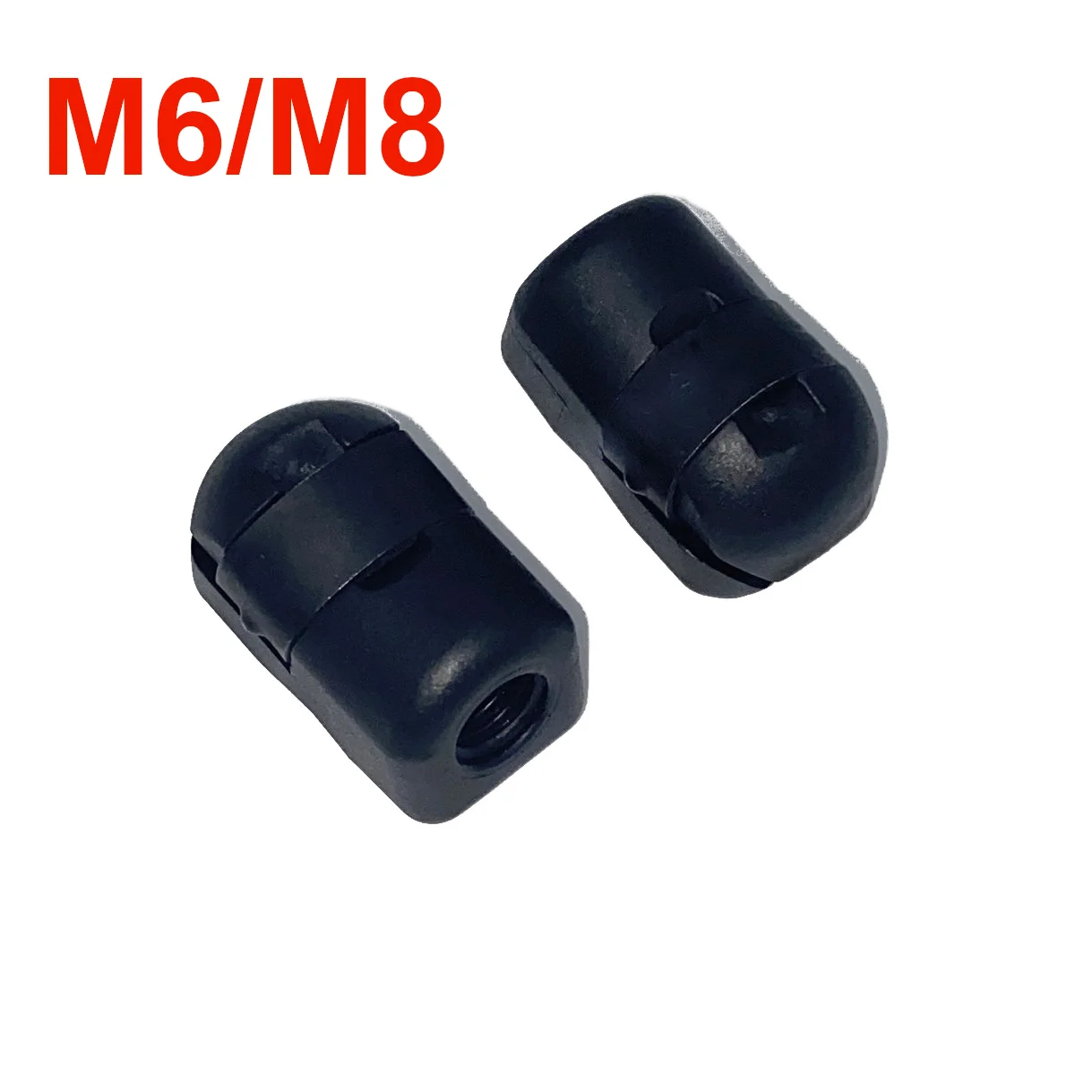 Gas Spring Gas Strut Fitting 2Pcs M6/M8 Female Thread Accessories Car Gas Spring Lift Supports Damper Replacement Fixed End Fitting Connectors