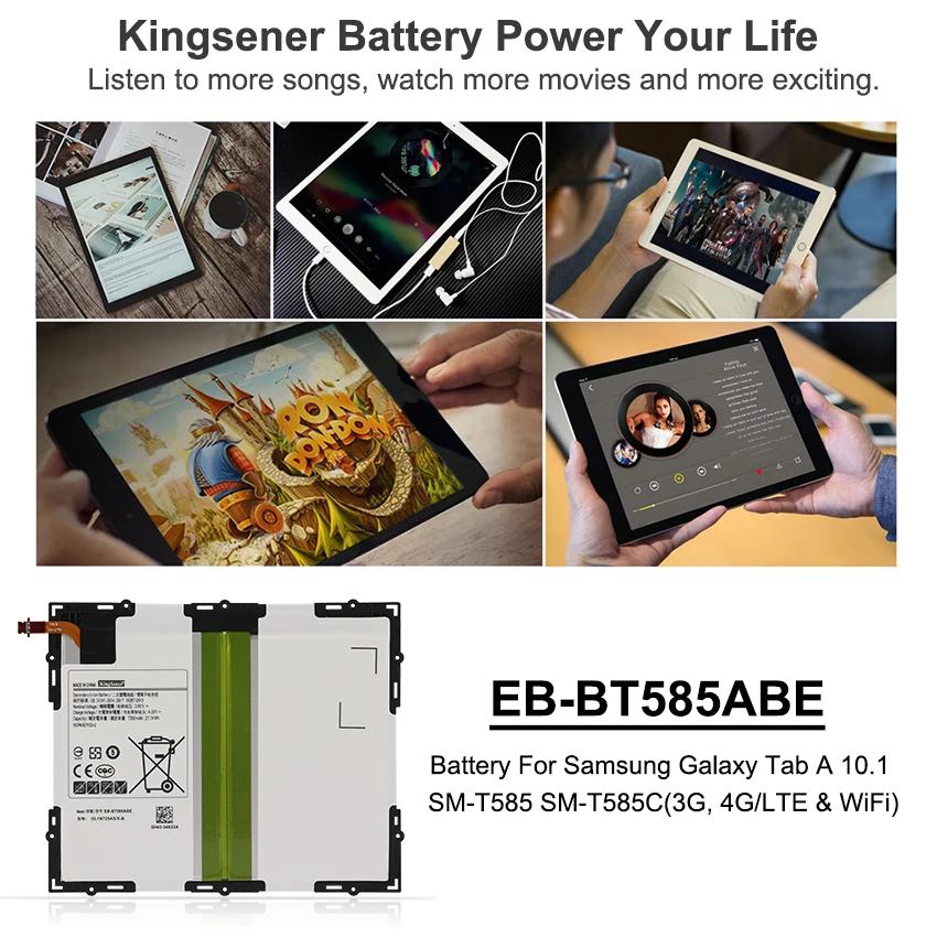 Tab A, EB-BT585ABA, SM-T580, SM-T585, SM-P580, SM-T585,