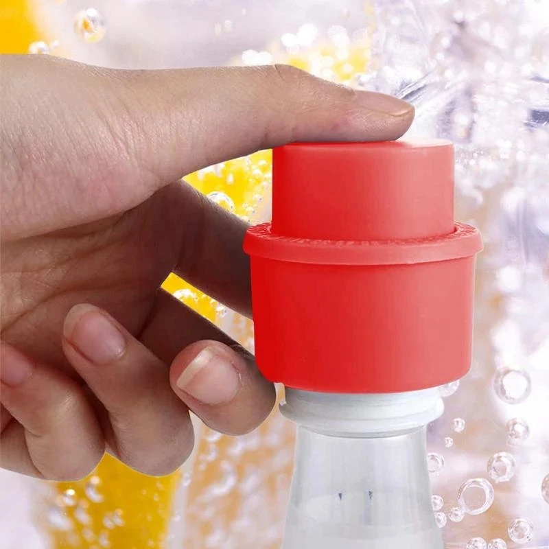Mode Soda Cover Caps sichere und langlebige Soda und Flaschen verschlüsse hochwertige Silikon Soda Saver Pump Caps für Flaschen getränke – Detail 7