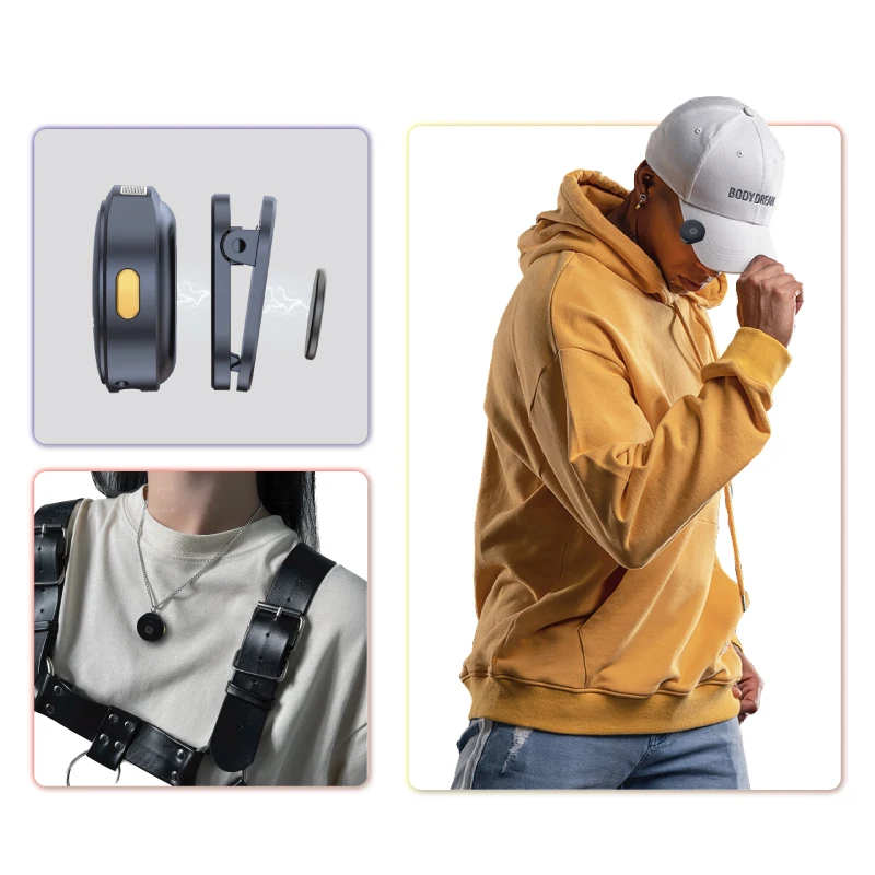 Lot 2in1 de micro sans fil pour Insta360 Ace Pro 2/Ace Pro/Ace - récepteur branché sur une caméra
