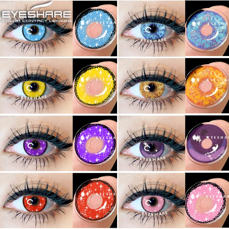 EYESHARE lentillas de colores para Halloween, lentes de contacto de