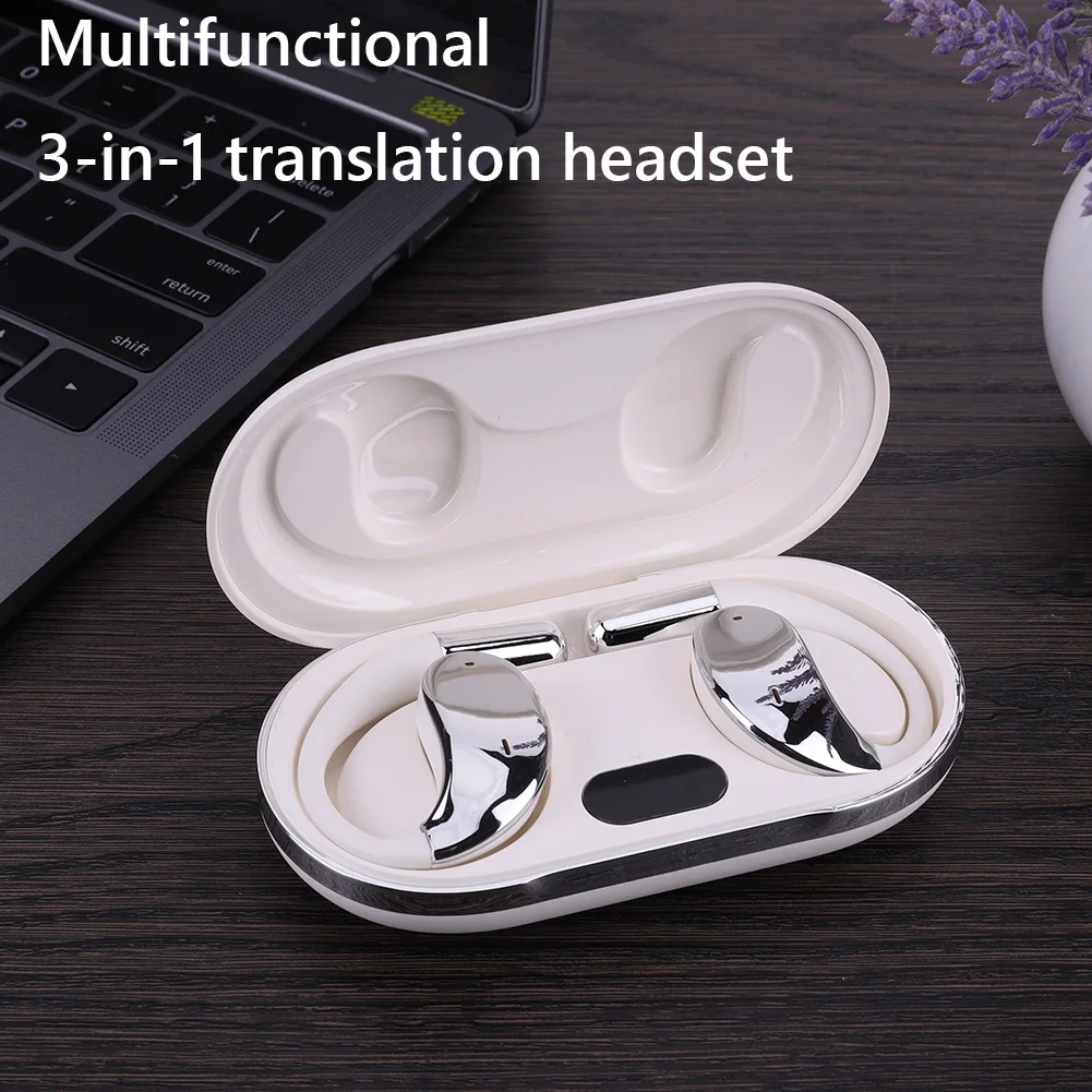 144 Languages Instant Translator Earbuds Wireless Bluetooth Translation Headphones Smart Voice Real Time for Travel Business