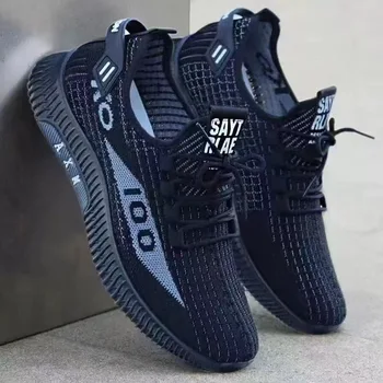 2026 Breathable Air Mesh Sneakers Comfortable Casual Sport Shoes Fashion Men's Woven Shoes for Lightweight Deodorant Outdoors 1