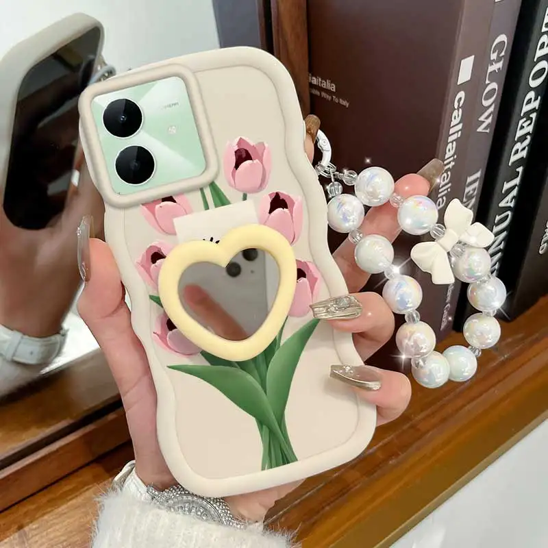 Stay Happy Phone Case Set with Lanyard and Stand - 3 Piece Bundle