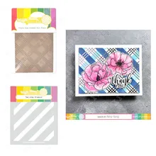 

Triple Line Diamond Foil Plate New Metal Cutting Dies Stencils for Diy Scrapbooking Album Stamp Make Paper Card Embossing Mould