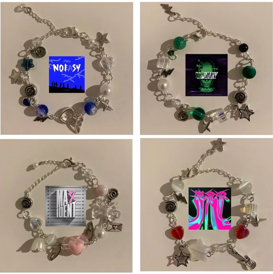 handmade skz album inspired bracelets， Y2K Aesthetic Jewelry