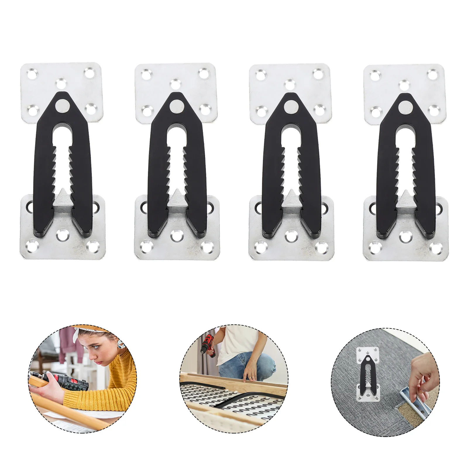 

Sofa Connector Sectional Joint Snap Connectors for Furniture Couch Alligator Clamps Accessories Hook