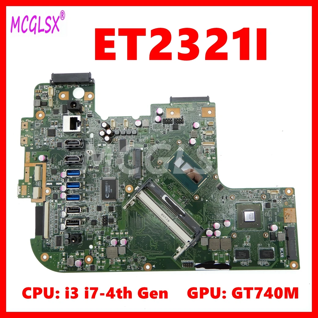 

ET2321I Mainboard For Asus ET2321I ET2321 Motherboard with i3-4010U i7-4500U CPU GT740M GPU 100% Test OK