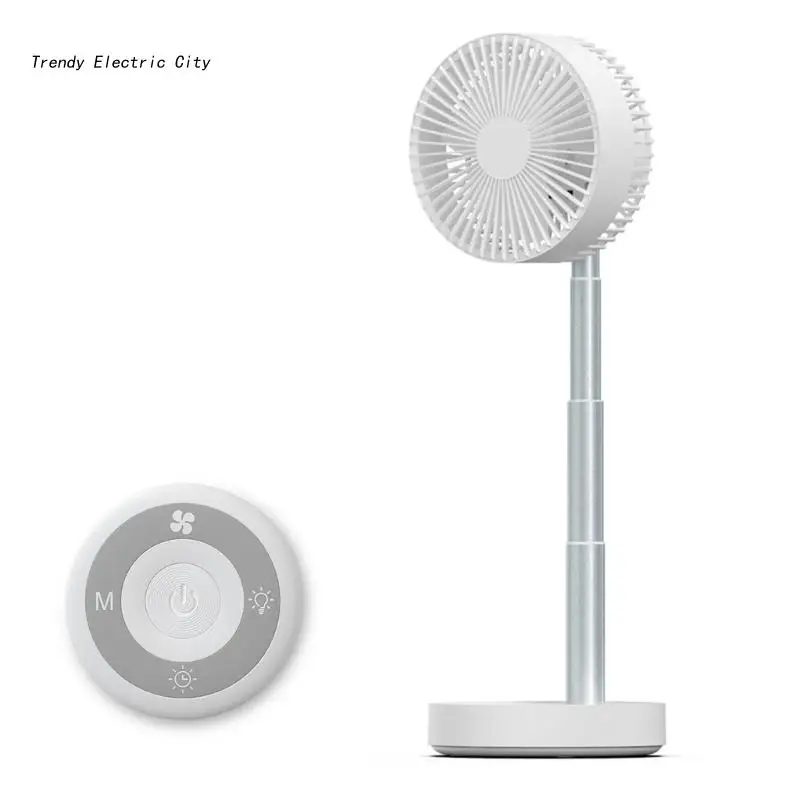 

R9CD Mini Folding Stand Fan USB Rechargeable Floor Fan For Student Dormitory Home Outdoor Camping Office Small Desktop Fan