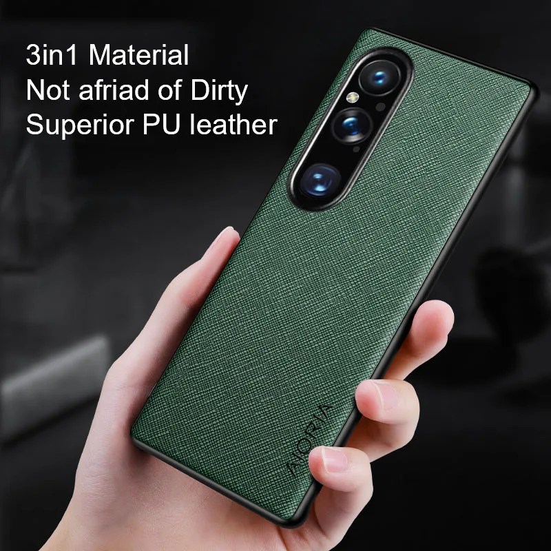 Luxurious Cross Pattern Leather Case